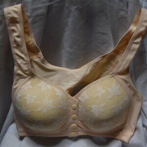 NWOT Mujiting Fashion Bra, Beige, Front Close, Size 50/115(US/EU)(0227)